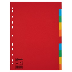 Esselte Economy A4 karton 10 részes elválasztólap