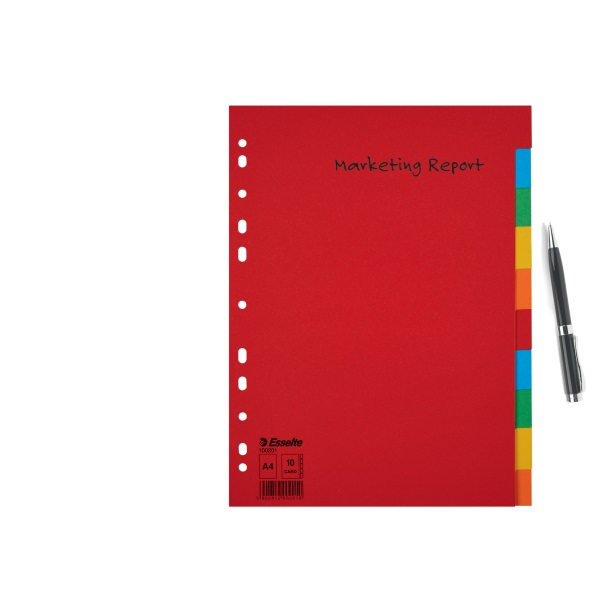 Esselte Economy A4 karton 10 részes elválasztólap