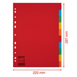 Esselte Economy A4 karton 10 részes elválasztólap