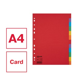 Esselte Economy A4 karton 12 részes elválasztólap