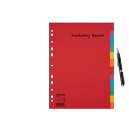 Esselte Economy A4 karton 12 részes elválasztólap