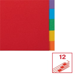 Esselte Economy A4 karton 12 részes elválasztólap