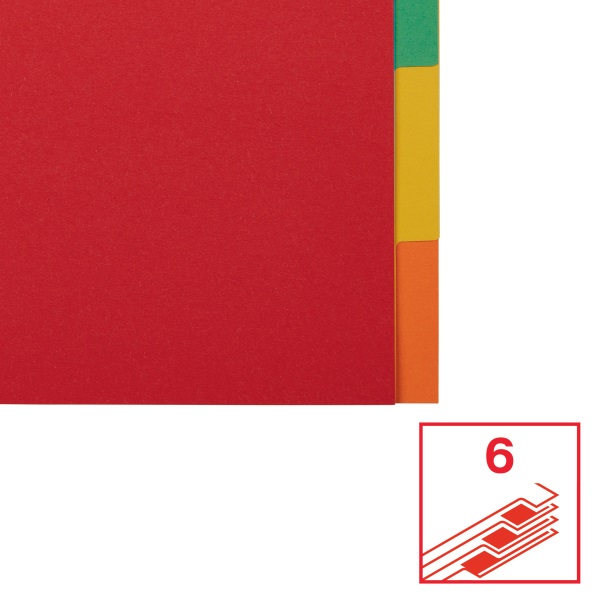 Esselte Economy A4 karton 6 részes elválasztólap