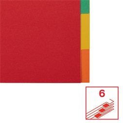 Esselte Economy A4 karton 6 részes elválasztólap