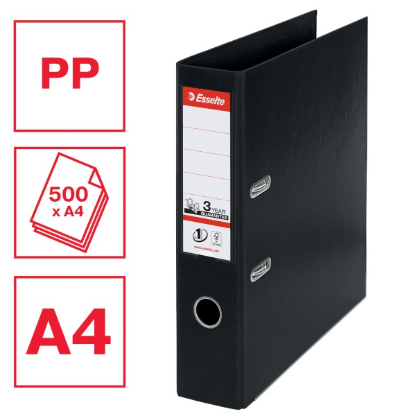 Esselte Standard Vivida A4 7,5cm fekete iratrendező