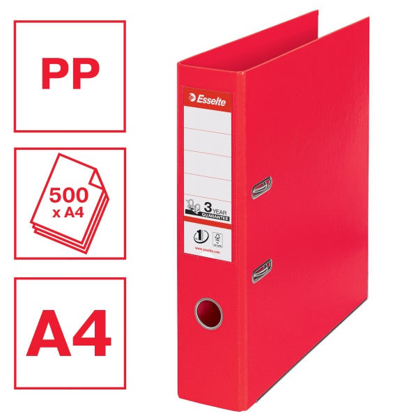 Esselte Standard Vivida A4 7,5cm piros iratrendező