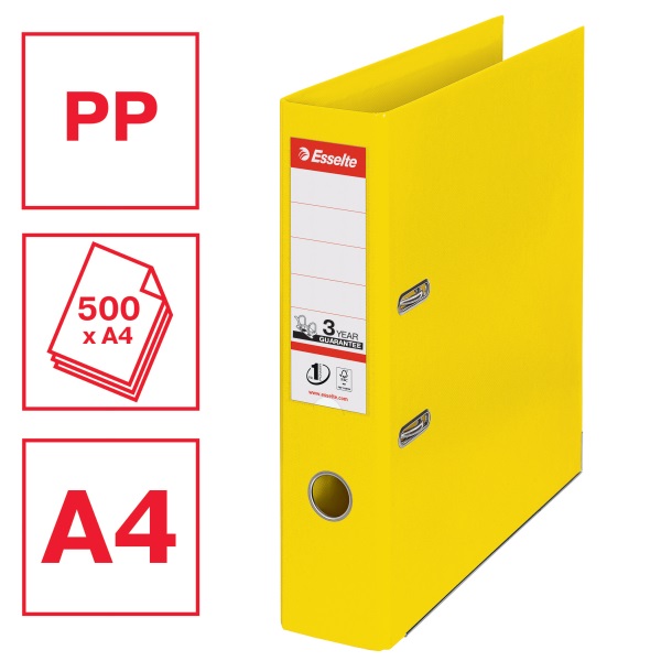 Esselte Standard Vivida A4 7,5cm sárga iratrendező