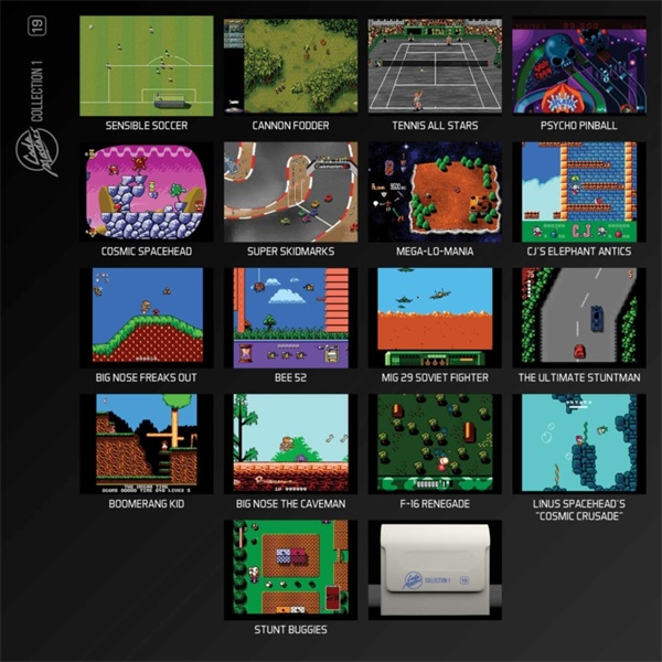 Evercade #19 Codemasters Collection 1 17in1 Retro Multi Game játékszoftver csomag