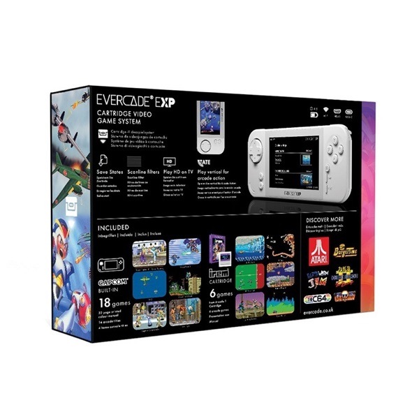 Evercade EXP Retro Gaming Hybrid hordozható kézikonzol