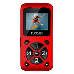 Evolveo EasyPhone ID (EP400) piros mobiltelefon