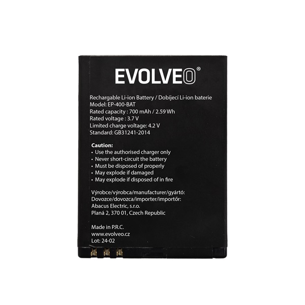 Evolveo EasyPhone ID (EP400) piros mobiltelefon