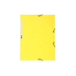 Exacompta A4 prespán citromsárga gumis mappa