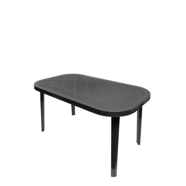 FLAIR Duna 70214 antracit kerti ovális asztal
