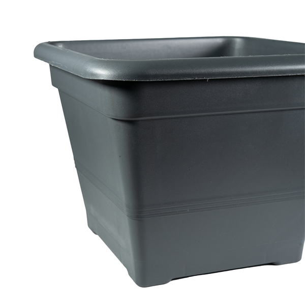 FLAIR Sydney 61243 antracit 15x15 cm szögletes virágcserép