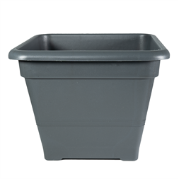 FLAIR Sydney 61304 antracit 30x30 cm szögletes virágcserép