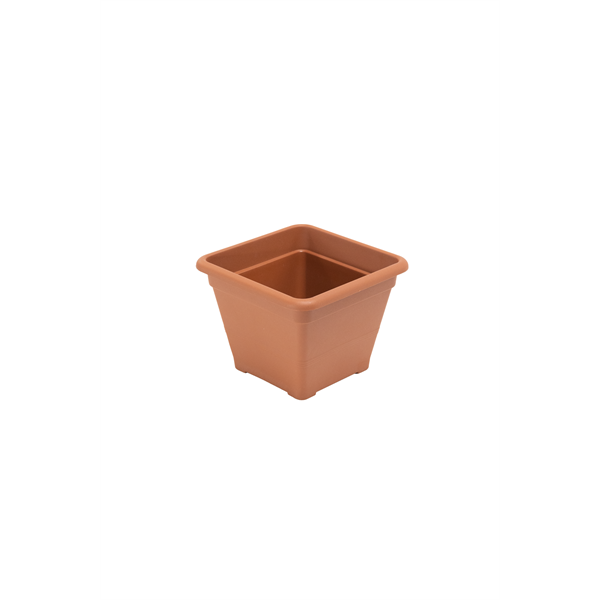 FLAIR Sydney 61313 terra 20x20 cm szögletes virágcserép