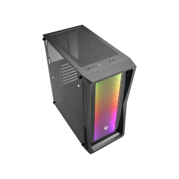FSP CMT212G táp nélküli ablakos Mid Tower számítógépház fekete