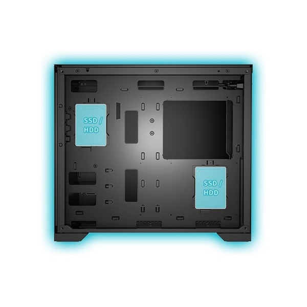 FSP CMT580B táp nélküli ablakos Mid Tower számítógépház fekete