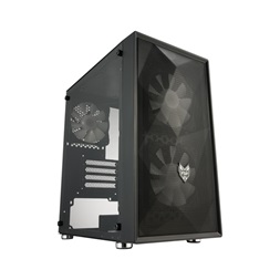 FSP CST130 Basic táp nélküli ablakos MT Mini Tower számítógépház fekete