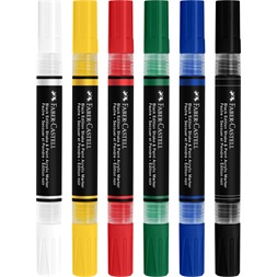 Faber-Castell Black Edition Shake&Paint Klasszikus 6 db kétvégű akrilfilctoll készlet