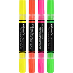 Faber-Castell Black Edition Shake&Paint Neon 4 db kétvégű akrilfilctoll készlet