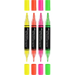 Faber-Castell Black Edition Shake&Paint Neon 4 db kétvégű akrilfilctoll készlet
