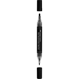 Faber-Castell Black Edition Shake&Paint fekete kétvégű akrilfilctoll