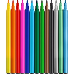 Faber-Castell Dinoszaurusz 10+3 db filctoll készlet, glitteres matricával