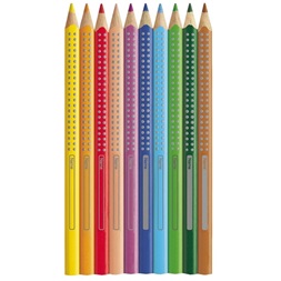 Faber-Castell Grip Jumbo háromszögletű 12 db színesceruza készlet