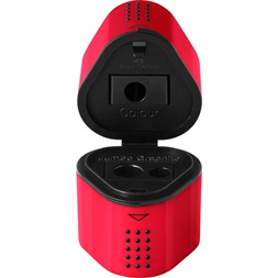 Faber-Castell Grip 2001 Trio háromlyukú színes tartályos hegyező