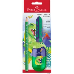 Faber-Castell Jumbo Dinoszaurusz HB háromszögletű grafitceruza szett