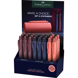 Faber-Castell Poly Ball Urban XB-kék írásszín korallpiros golyóstoll