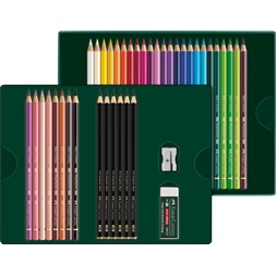 Faber-Castell Polychromos & Pitt Graphite Matt 40 db-os művészceruza készlet