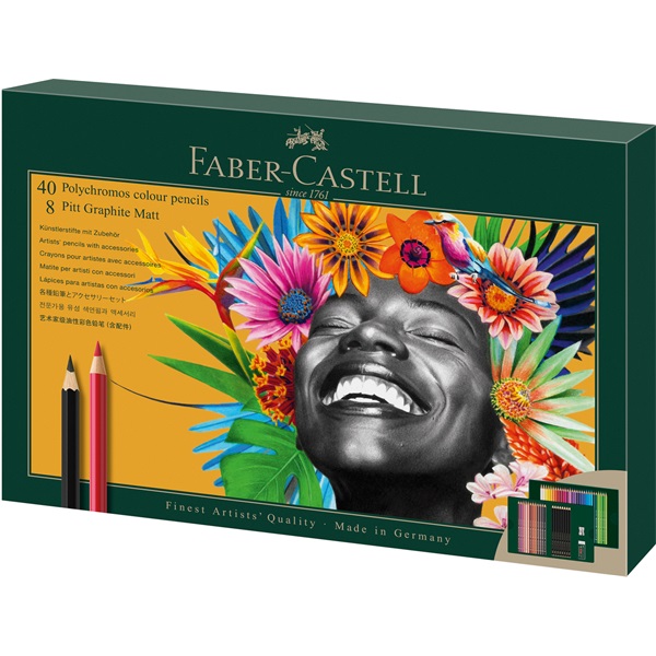 Faber-Castell Polychromos & Pitt Graphite Matt 50 db-os művészceruza készlet