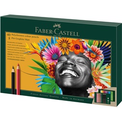 Faber-Castell Polychromos & Pitt Graphite Matt 50 db-os művészceruza készlet