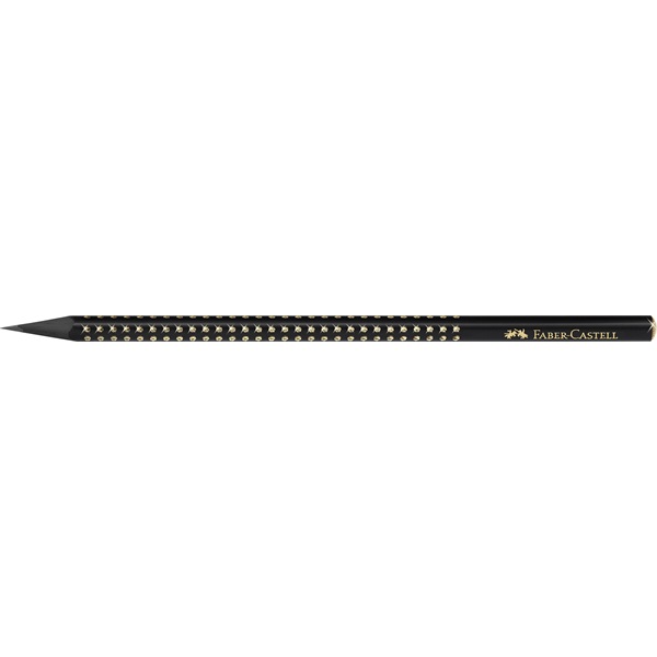 Faber-Castell Sparkle Midnight B háromszögletű fekete/arany grafitceruza