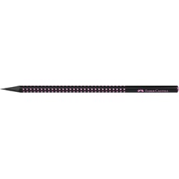 Faber-Castell Sparkle Midnight B háromszögletű fekete/rózsa grafitceruza