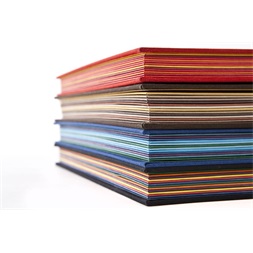 Fabriano 12 színesrekeszes fekete irattartó mappa