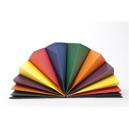 Fabriano 12 színesrekeszes fekete irattartó mappa