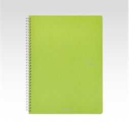 Fabriano Ecoqua A4 70lapos világoszöld vonalas spirálfüzet
