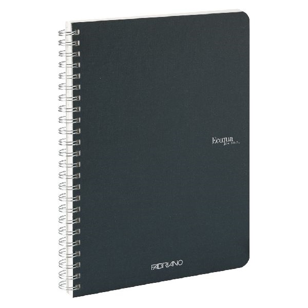 Fabriano Ecoqua A5 70lapos sötétzöld sima spirálfüzet
