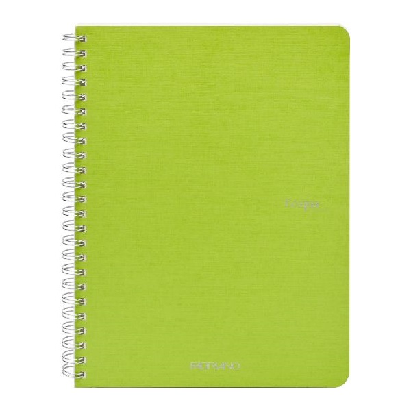 Fabriano Ecoqua A5 70lapos világoszöld sima spirálfüzet