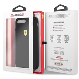 Ferrari SF iPhone 8 Plus fekete szilikon hátlap