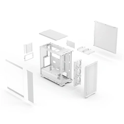 Fractal Design Epoch fehér (táp nélküli) ablakos ATX ház