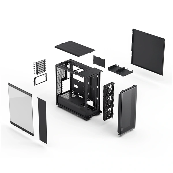 Fractal Design Epoch fekete (táp nélküli) ablakos ATX ház