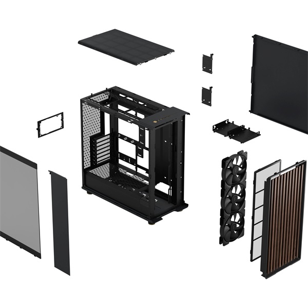 Fractal Design North XL RC fekete (táp nélküli) ablakos EATX ház