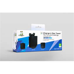 FroggieX Charge & Disc Tower PS4 dual töltőállomás + lemez tartó állvány