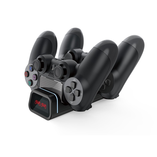 FroggieX FX-P4-C2-B Dual Charging Dock PS4 fekete töltőállomás