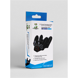 FroggieX FX-P4-C2-B Dual Charging Dock PS4 fekete töltőállomás