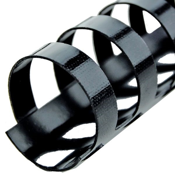 GBC 19mm 100db-os fekete műanyag spirál (Újszerű)